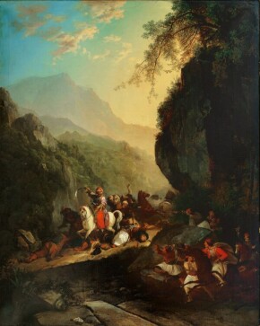 Lot-167-Barend-Cornelis-Koekkoek-1803-1862-Μάχη-Ελλήνων-και-Τούρκων-λάδισεμουσαμά-205-x-160-cm-E-400.000-600.000-600x752